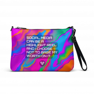 “Social Media Can Be A Highlight Reel” Crossbody Bag