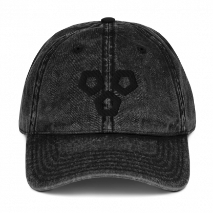 Vintage Cotton Twill Cap (Dark Mode)